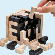 Holzspiel – 54L – IQ-Würfel – Puzzle – Denksportaufgabe – Familienspiel