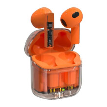 Bluetooth 5.3 Wireless Earbuds, Sports Headphones, Stereo Earphones, Orange