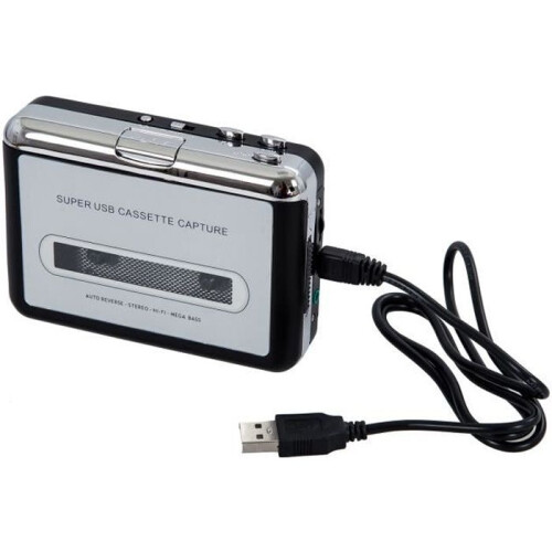 Κασετόφωνο USB - SODIAL - Μετατροπέας MP3 - Μαύρο - Κασετόφωνο