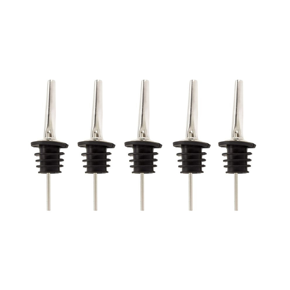 5X Wine Pourer Olive Oil Pourer Spout Bottle Stopper Environmental Protection Stainless Steel Rubber Stopper 6033474165146