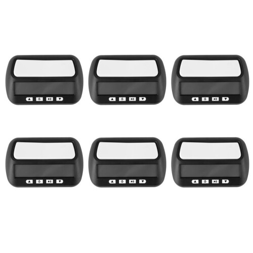 6X Chess Clock, Digital Chess Timer & Game Timer, 3-In-1 Multipurpose Portable Professional Clock Black