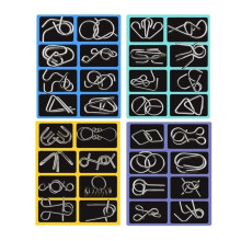 Metal Puzzle - 32-Piece Toy with Unlocking Ring, IQ Test Untangling Game | Educational Link Puzzles