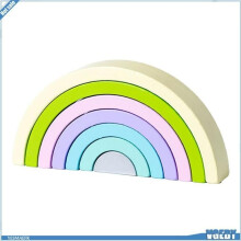 Arche en bois Ashata à empiler, puzzle coloré en bois pour tout-petits, jeu de puzzle, type 2, taille unique