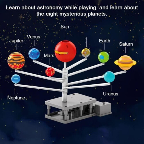 Solar System Model - OMABETA - Planets Mobile - Educational Toy - Ages 8+ - Unisex