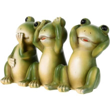 Figurine miniature de grenouille, statue de grenouille en résine, figurine d'animal de dessin animé à collectionner, sculpture