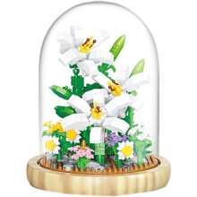 594 Piece Flower Building Block Set with Plastic Cover for Home and Office Decoration Kljmh-01 (Lily)