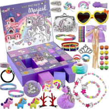 (QC-065) 2025 Advent calendar Advent Calendar for Girls - Unicorn Gifts for Girls Advent Calendar 24 Days Surprise Gifts Best Gifts for Daughters