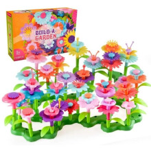 Construction Toy - Flower Garden - 109 Pieces - Educational - Creative for Children