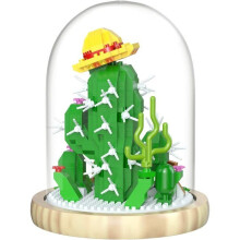 670 Piece Flower Building Blocks with Plastic Cover for Home and Office Decoration Kljmh-01 (Cact
