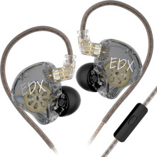 Super Bass Wired Headphones, KZ In-Ear Monitor, In-Ear Earphones, Detachable High-Quality OFC Cable (with Microphone)