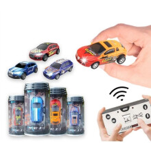 Mini auto radiocomandata a forma di lattina di Coca-Cola, mini auto da corsa radiocomandata, 3,15" x 1,35" x 0,75"