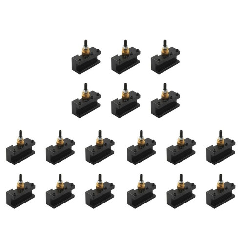 18PCS Tooling Package  Lathe Quick Change Tool Post & Holders Multifid Tool Holder