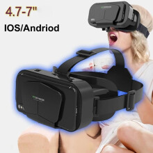 3D virtual reality gaming headset for smartphones, G10 IMAX VR glasses, Google Cardboard, 4.7-7.0 inch