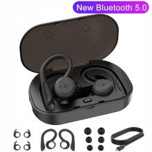 Auricolari wireless Bluetooth 5.0, cuffie sportive con 26 ore di autonomia, stereo HD, impermeabili IPX7 e custodia di ricarica inclusa