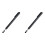 2X Universal Telescopic Stylus Pen for Touch Screens,Retractable Pointer Stick & Stylus with Special Flocking Tip(Black) 1