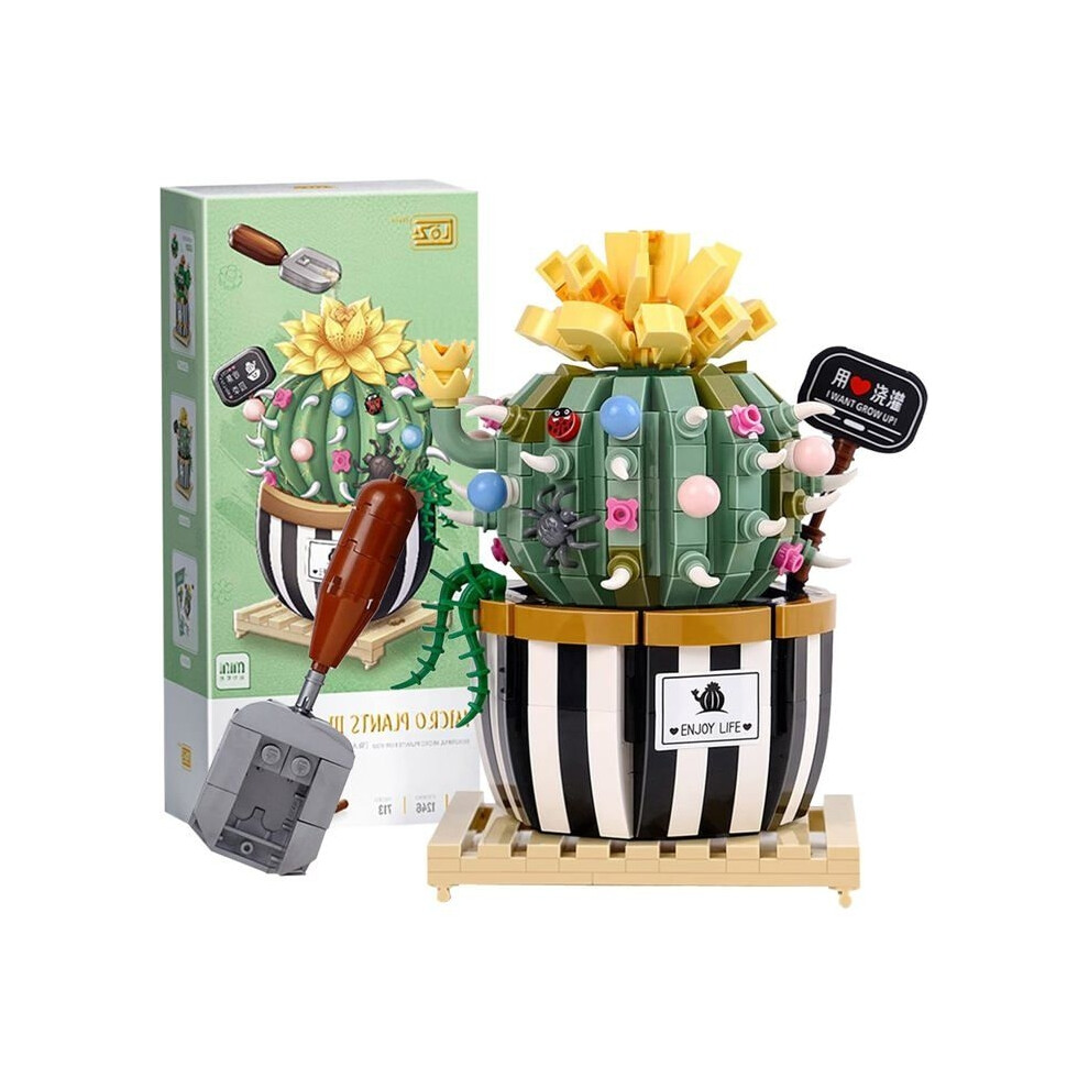Aihontai Set Of Mini Building Blocks For Bulbous Cacti, Bonsai, Artificial Flower Bouquets, Building Bricks