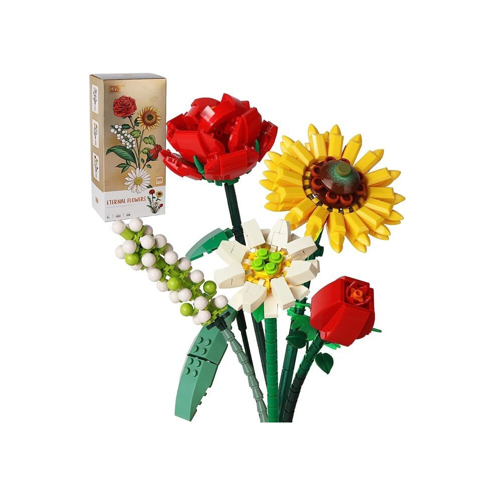 Aihontai Flower Bouquet - Kenetuos - 568 Pieces - Artificial Flowers - Multicolored - Home Decor