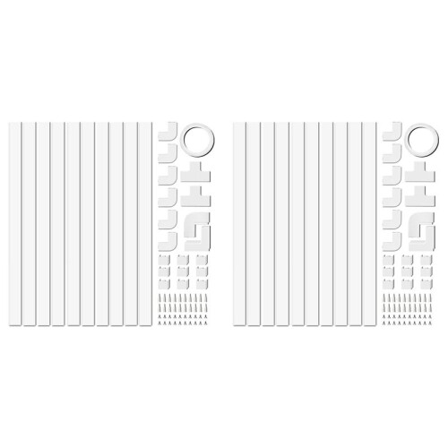 4M Electrical Cable Trunking,Cable Concealer  Wall for One Cord,Paintable PVC Cable Cover,Cable Trunking 20Pcs L40cm