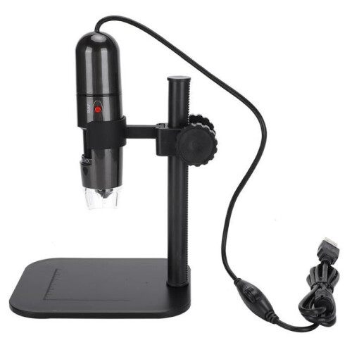 LANG 50-1000X Digital Microscope with USB, 8 LED Endoscope Camera, Magnifier with Stand