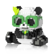 Set di costruzioni Panda, mattoncini a forma di animali, personaggi, giocattoli a forma di animali, 455 pezzi, personaggio