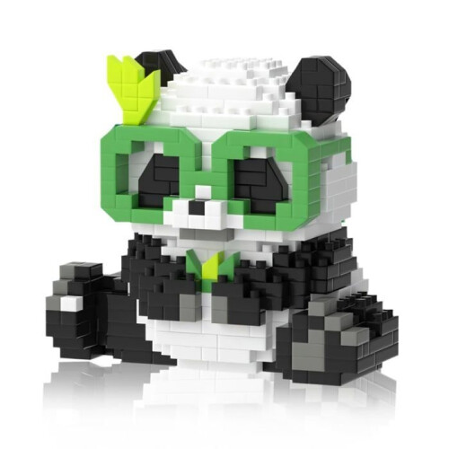 Blocs de construction Panda - Jeu de construction de figurines d'animaux - 455 pièces