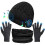 Berretto Bluetooth 5.0, regalo per uomo e donna, nero, cappello invernale wireless con stereo USB, microfono integrato, sciarpa e 1