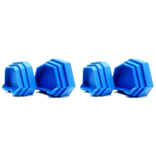 12PCS Dental Model Base Former Impression Trays Base Molds Set for Lab Plaster Model Cast Trimming