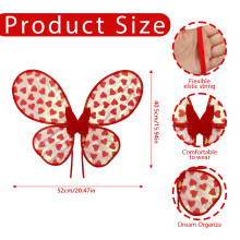 Butterfly Heart Wings Valentine's Day Angel Costume Kids Stage Performance Set