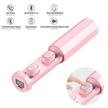 Auricolari wireless - Bluetooth - HiFi 9D - Impermeabili IPX5 - Sport - Rosa