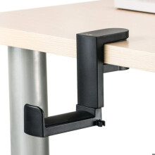 Headphone stand with 360 rotating headphone holder, black