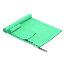 (Grass Green) 3 Sizes Microfiber Quick Dry Travel Towel Set for Camping, Beach, Gym, Sports, Yoga & Swimming Pool