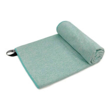 (Cationic Green) 3 Sizes Microfiber Quick Dry Travel Towel Set for Camping, Beach, Gym, Sports, Yoga & Swimming Pool