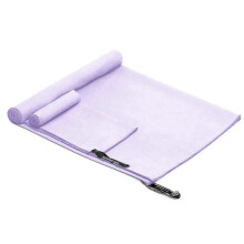 (Taro Purple) 3 Sizes Microfiber Quick Dry Travel Towel Set for Camping, Beach, Gym, Sports, Yoga & Swimming Pool