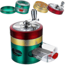 Manual Spice Mill Grinder Magnetic Lid Herb Grinder Grinder for Spice Pepper Salt Tobacco & Pollen Storage