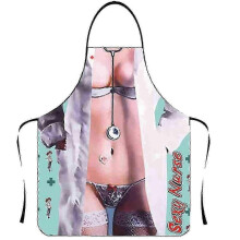 (Color 7) Funny Apron Personality Novelty Clear And Real Image Sleeveless Strap Waterproof Polyester Muscular Man Kitchen Apron Home Supplies