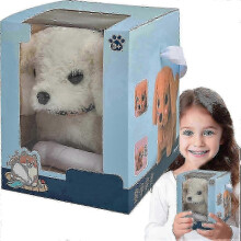 (A) My Realistic Robot Puppy Mini Interactive Plush Toy Pet for Kids with Walking and Barking Functions