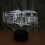 (Touch Base + Remote Control) 3D Fire Engine Modelling Table Lamp - 7-Color Changing Fire Truck Night Light 8