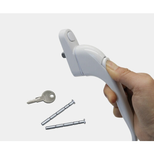 Multi-Spindle Lockable Outward-Opening Streamlined Window Handle 1