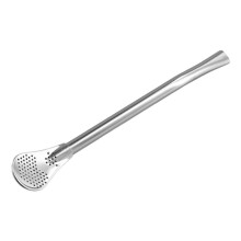 RVS Rietje Filter Handgemaakte Herb Mate Thee Gloeilamp Kalebas Wasbaar Praktisch Thee Gereedschap Bar Accessoires