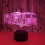 (Touch Base) 3D Fire Engine Modelling Table Lamp - 7-Color Changing Fire Truck Night Light 4