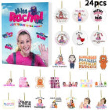 (Blue)Weihnachten Adventskalender Msrachel Blindbox 24 Tage Countdown Kinder Geschenk Acryl
