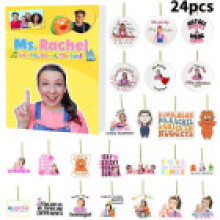 (Yellow)Weihnachten Adventskalender Msrachel Blindbox 24 Tage Countdown Kinder Geschenk Acryl