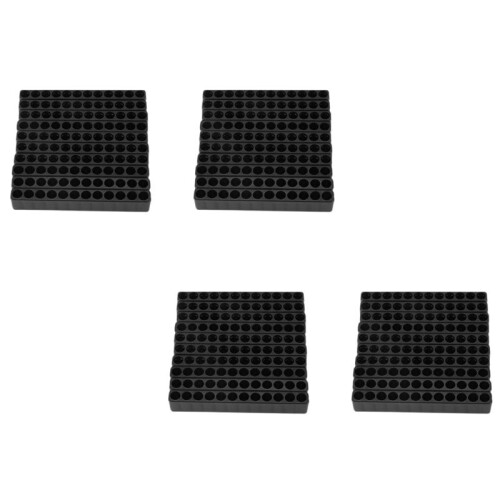 40Pcs 12-Hole Screwdriver Bit Holder Box Block Black for Six Angle 6.35mm Handle