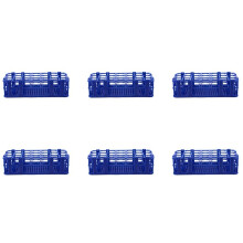 6X Blaue Plastik 21 Loecher Box Zahnstangen Halter fuer 50ML Zentrifugenroehrchen