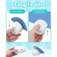 2 Pack Paper Holder Stand for Typing - Portable Desktop Document Folder Holders Clamp for A4 Paper and Copies