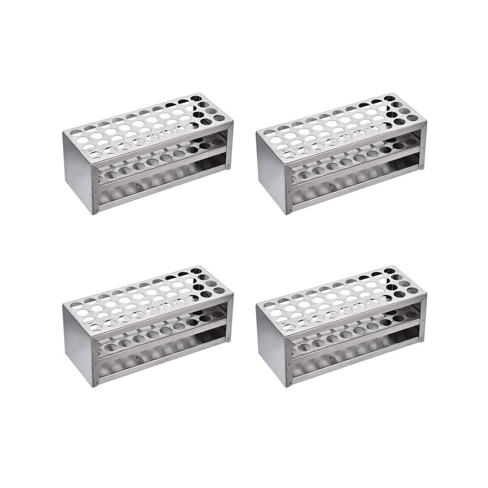 4 Pcs 14Mm 40 Hole Aluminum Test Tube Rack Multifunctional Laboratory Test Tube Holder Laboratory Equipment 6031917108569