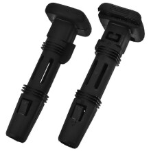 2pcs Adjustable Lockings Car Seat Headrests Guide Inserts Plastic Headrests Trim Headrests Post Guide for Front Rear Seats 26s_gp1
