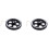 2pcs 300mmx8mm Industrial Aluminum Rubber Measuring Encoder Meter Wheel for Industrial Encoder 1