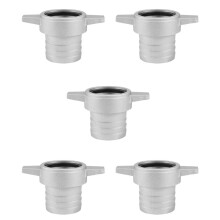 5X Waterpompfittingen 2 Inch Aluminium Pijpverbindingssleutel met Rubberen Pakking Pompverbindingspijpfitting: