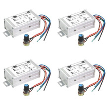 4X Motor Speed Controller DC9V 12V 24V 48V 60V PWM Motor Speed Controller Regulator Driver 0-1200W Adjustable Current